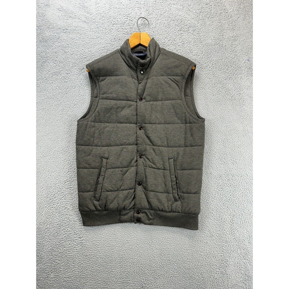 Polo by Ralph Lauren Men's Quilted Vest in Dark Olive